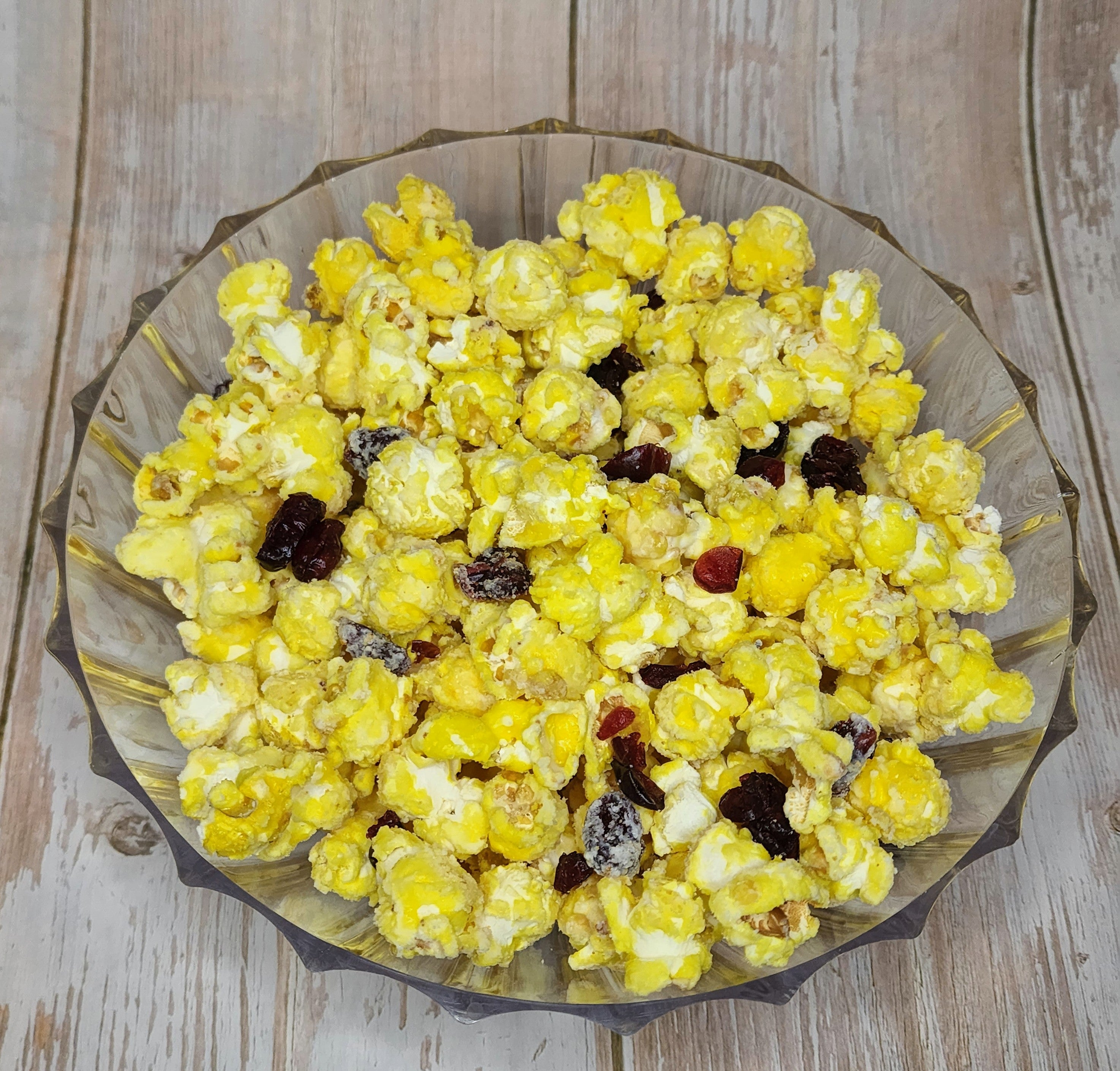 Pineapple Upside Down with Dried Cherries Popcorn