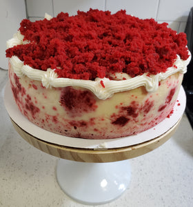 Red Velvet Cheesecake with Pecans